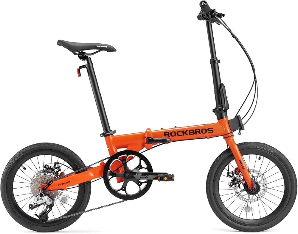 Amazon | ROCKBROS 折りたたみ自転車 自転車 折り畳み 16インチ 軽量 9