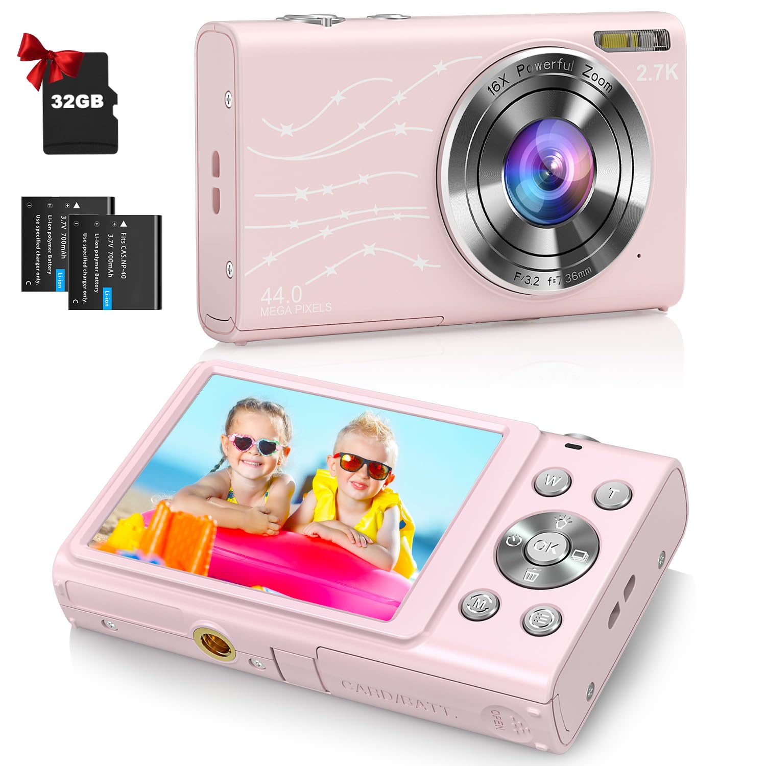 Amazon | Zostuic デジタルカメラ 2.7K デジカメ オートフォーカス 3cm