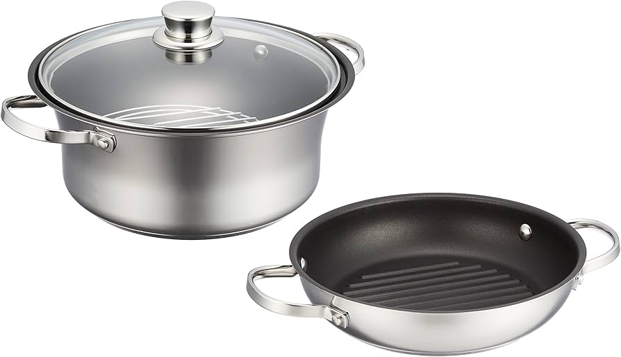 Amazon｜マイヤー (Meyer) 両手鍋 24cm ステンレス ふっ素樹脂加工