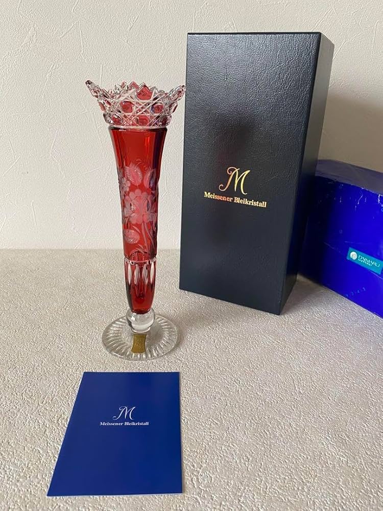 Amazon.co.jp: マイセンクリスタル 花瓶 フラワーベース 一輪挿し