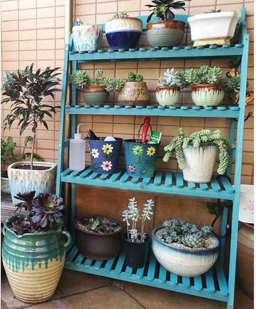 Amazon.co.jp: プラントスタンド屋外消毒多肉植物棚多層フラワー