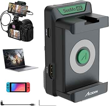 Amazon.com: Accsoon SeeMo 4K for Android HDMI Adapter, 4K 30fps