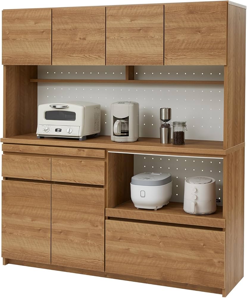 Amazon｜LOWYA ロウヤ 食器棚 キッチンボード キッチン収納