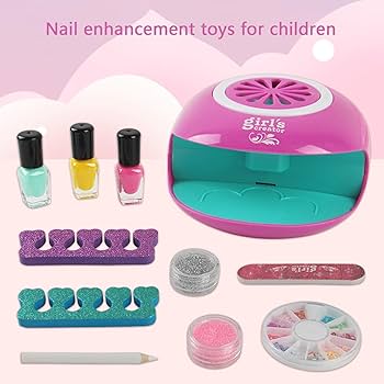 Amazon | キッズネイルポリッシュセット | ネイルドライヤー付き