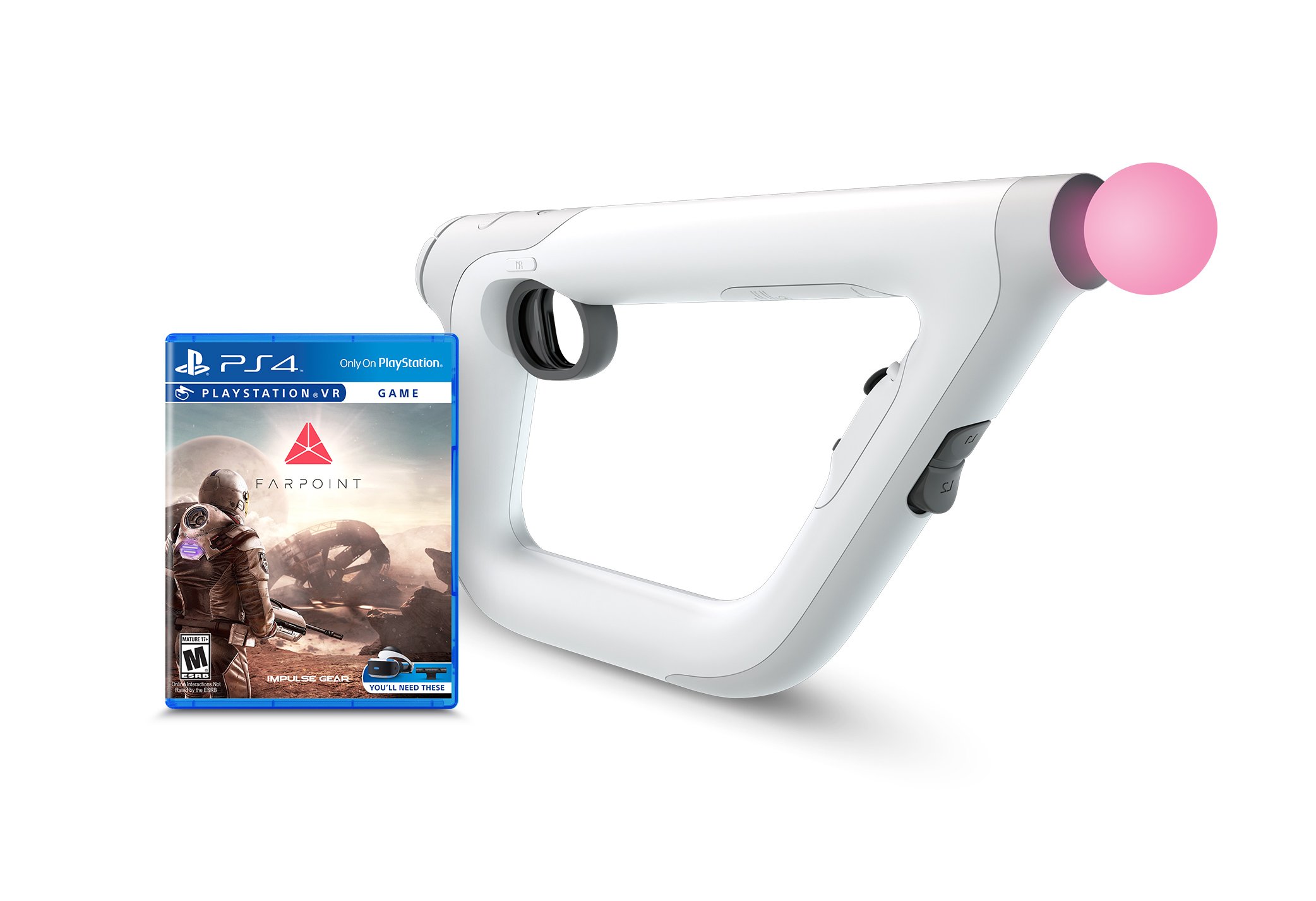 Amazon.com: PSVR Aim Controller Farpoint Bundle - PlayStation 4