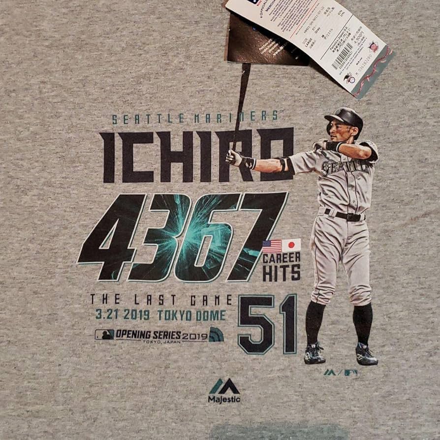 Amazon.co.jp: イチロー マジェスティックMajestic 日米4367安打ラスト