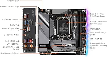 Amazon | GIGABYTE B660I AORUS PRO DDR4 Rev.1.x マザーボード Mini