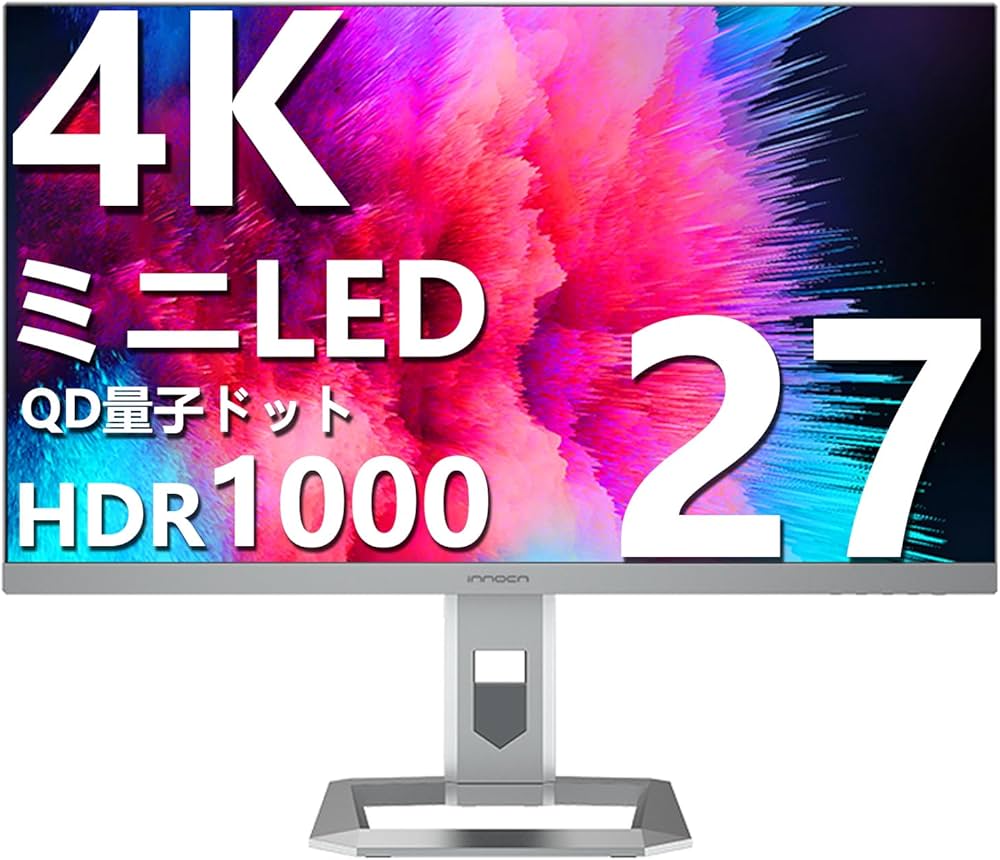 Amazon.co.jp: 27インチ 4K ミニLEDモニター, HDR1000対応, Type-C90W