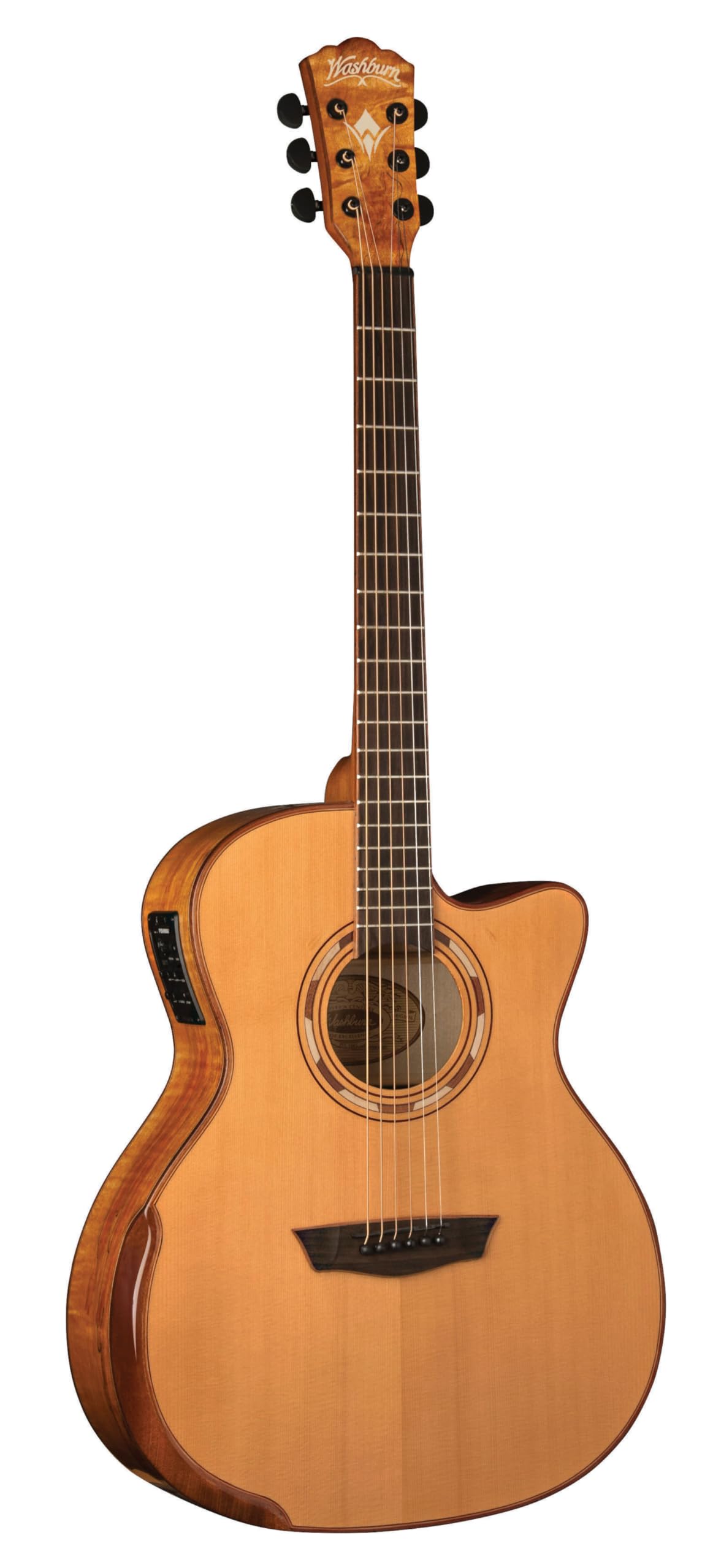 Amazon.com: Washburn 6 String Acoustic-Electric Guitar, Natural