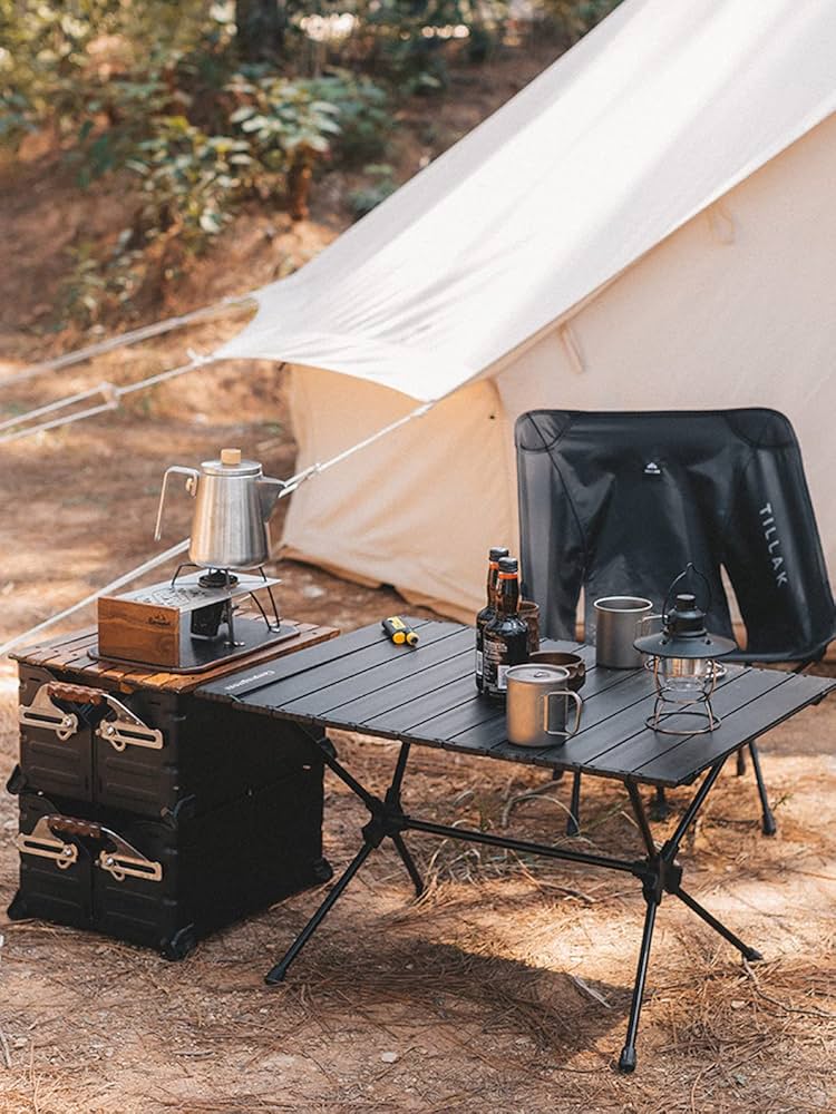 Amazon | キャンピングムーン(CAMPING MOON) ロールテーブル スリム