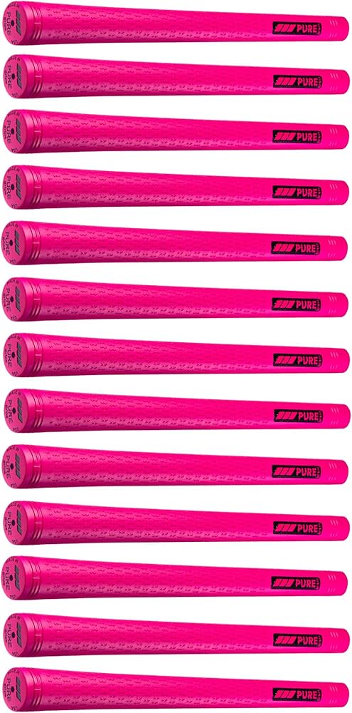 Amazon | Pure Pro ミッドサイズ ネオンピンク ゴルフグリップ13個