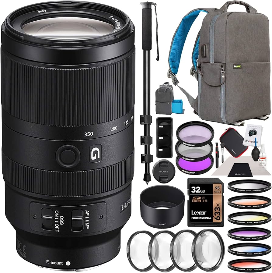 Amazon.com : Sony E 70-350mm F4.5-6.3 G OSS Super Telephoto Lens