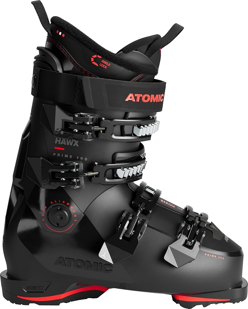 Amazon.com : Atomic HAWX Prime 100 Men's Ski Boots (Black/Red, 25