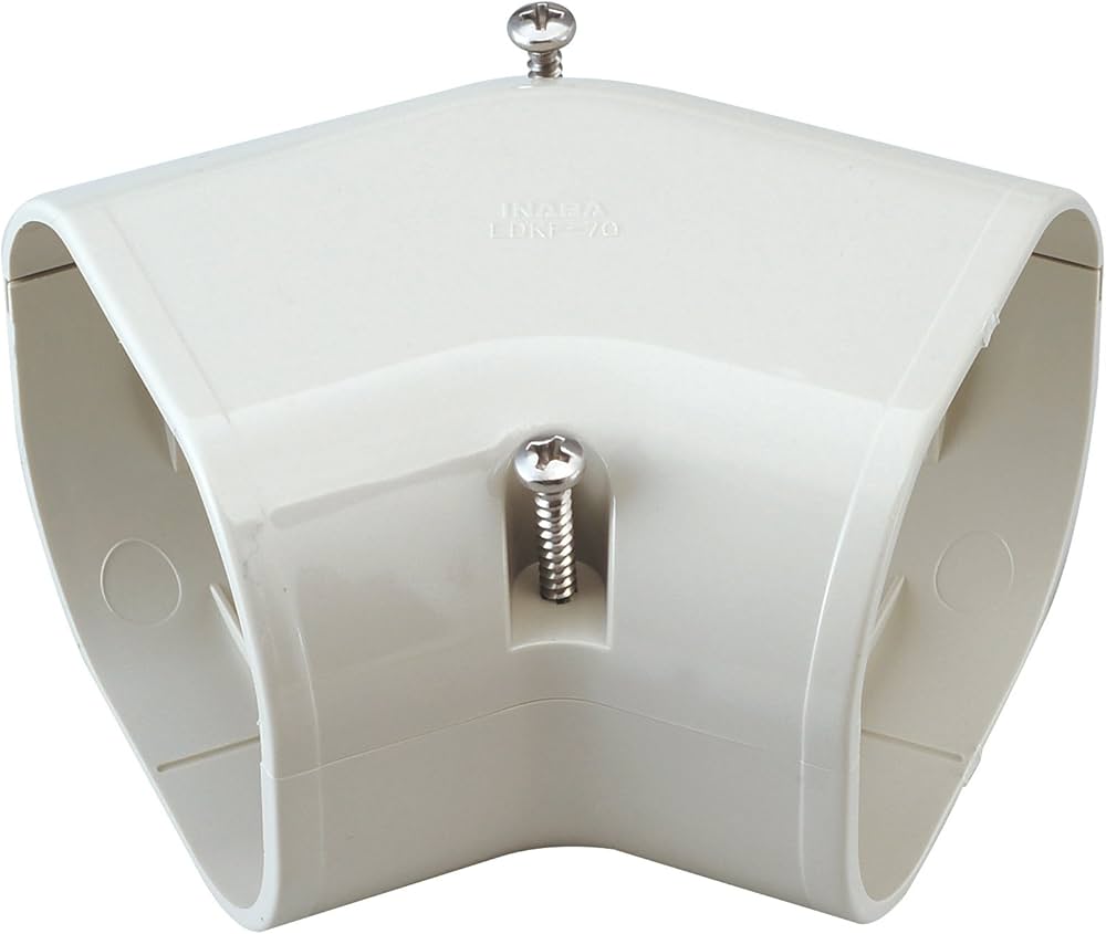 Amazon.co.jp: 因幡電工 配管化粧カバー コーナー平面45° 平面45°曲り