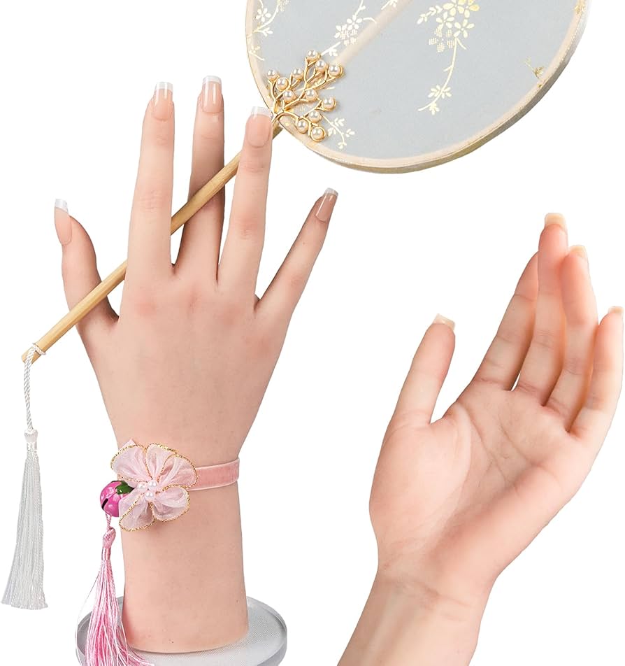 Amazon.co.jp: CYOMI ハンドモデル シリコン手 手の模型 女性の手