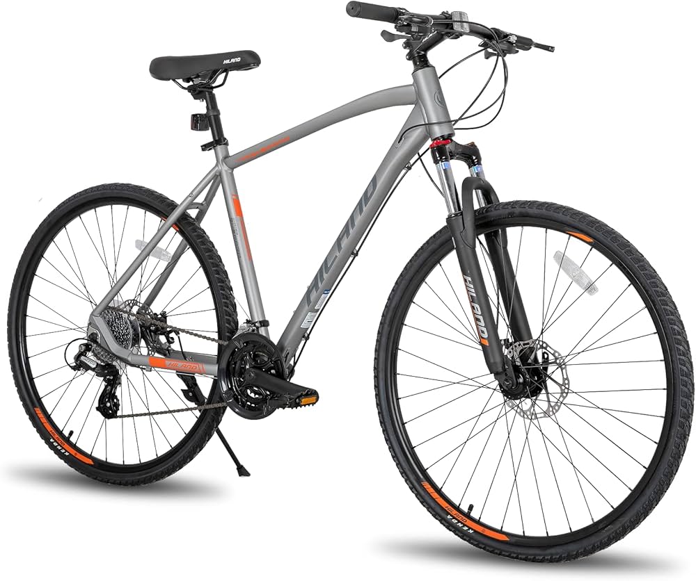 Amazon | HILAND クロスバイク 700C シマノ製24段変速 ディスク