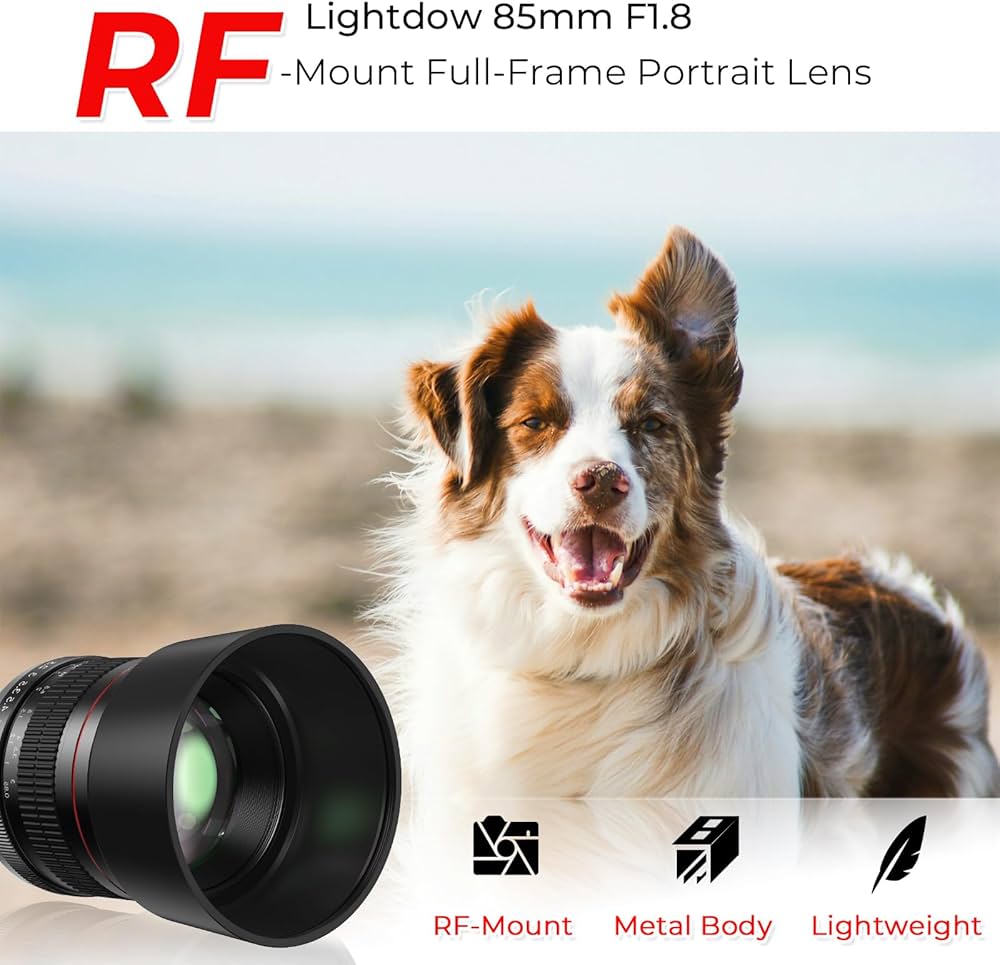 Amazon.co.jp: Lightdow 85mm F1.8 中望遠レンズ RF-マウント レンズ