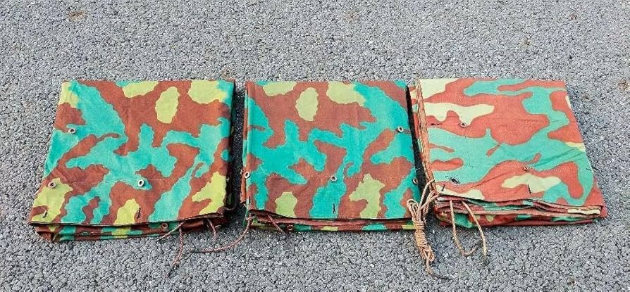 Amazon.co.jp: デッドストック イタリア軍幕 サンマルコ迷彩 3枚