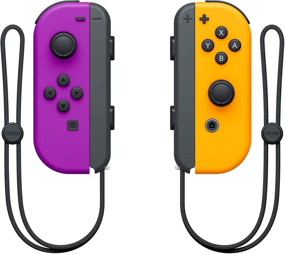 Amazon.com: Nintendo Neon Purple/Neon Orange Joy-Con (L-R