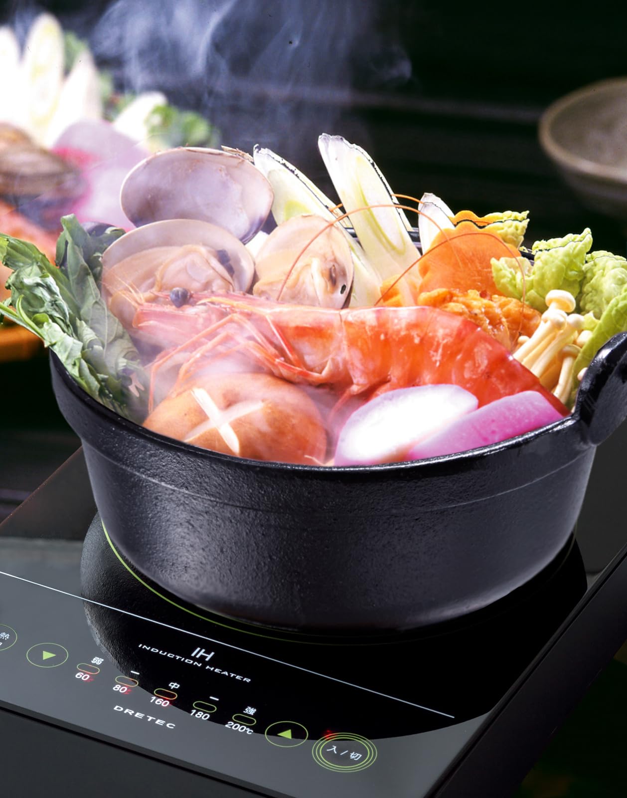 Amazon.co.jp: イシガキ いろり鍋 黒 17cm 木蓋付き 鍋 ガス火 IH 対応