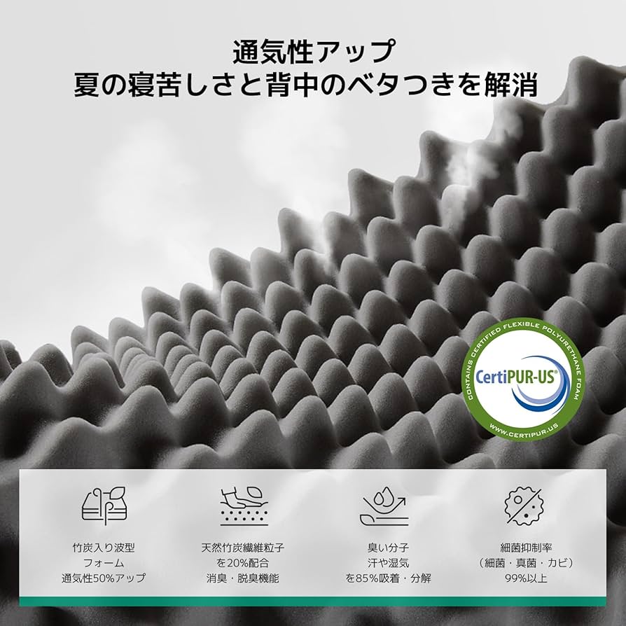 Amazon.co.jp: Novilla マットレス セミダブル やや硬め 厚さ16cm