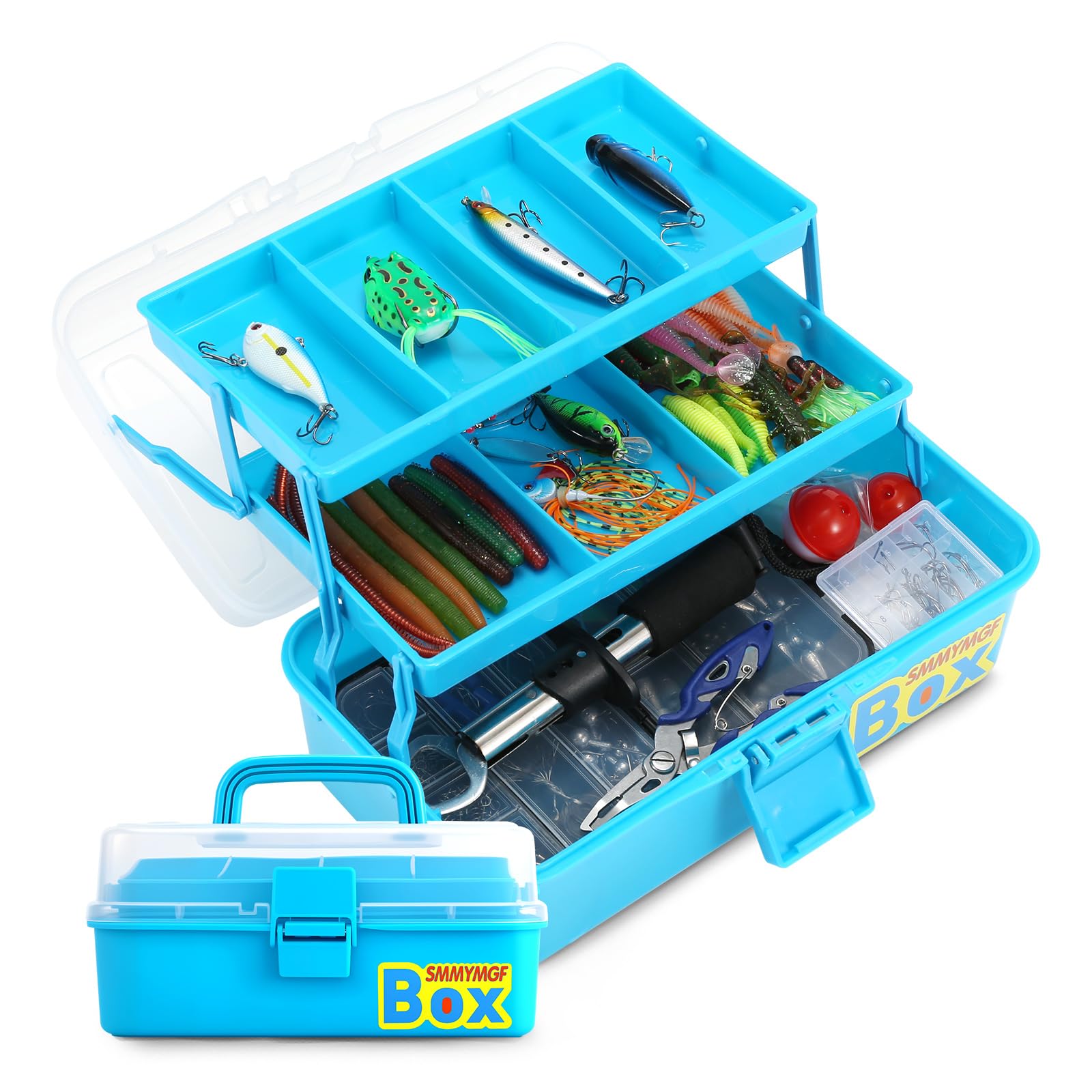 Amazon.co.jp: Pro 3層釣りタックルボックスキット アクセサリーセット