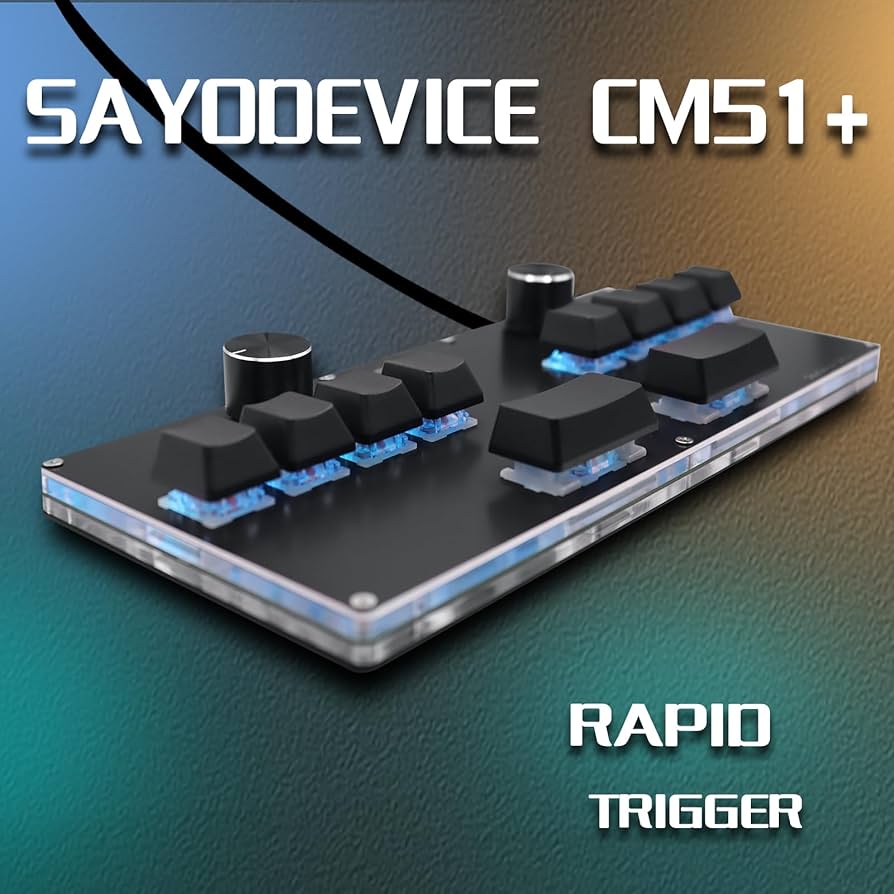 Amazon.com: BTXETUEL SayoDevice CM51+ Rapid Trigger Keyboard for
