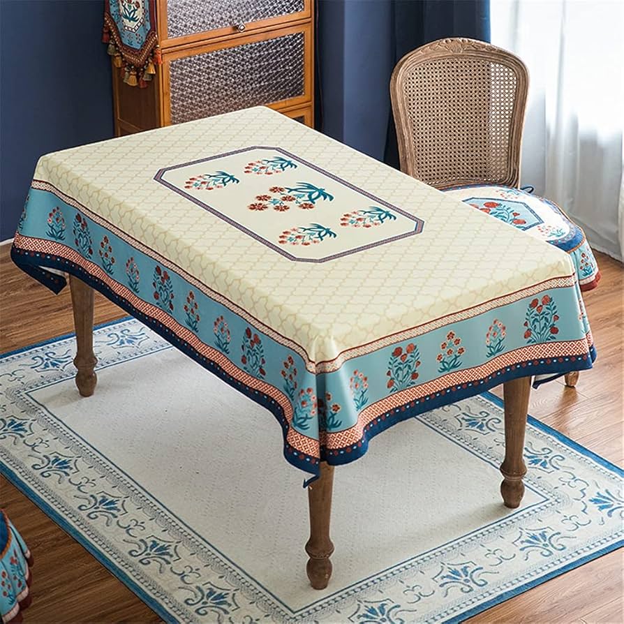 Amazon | RMGTZ アメリカンレトロテーブルクロス長方形ダイニング