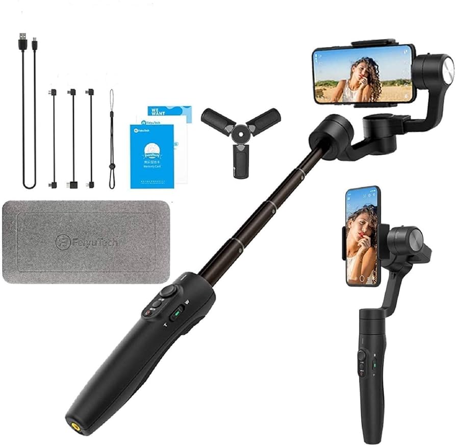 Amazon | FeiyuTech Vimble 2S 自撮り棒スマホ ンジンバル