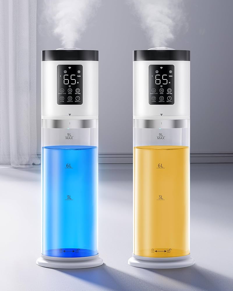 Amazon.co.jp: 加湿器 大容量 9L 【2025新技術採用 6重除菌浄化&AI知能