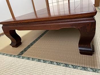 Amazon｜座卓 一枚板 ローテーブル 和家具 座卓 座敷机 木製 ｜座卓