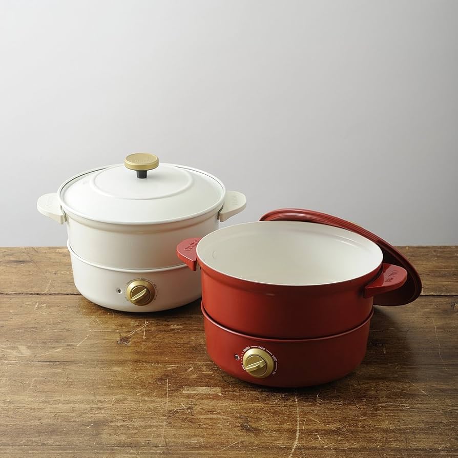 Amazon | BRUNO グリルポット ホワイト BOE029-WH | BRUNO | グリル鍋