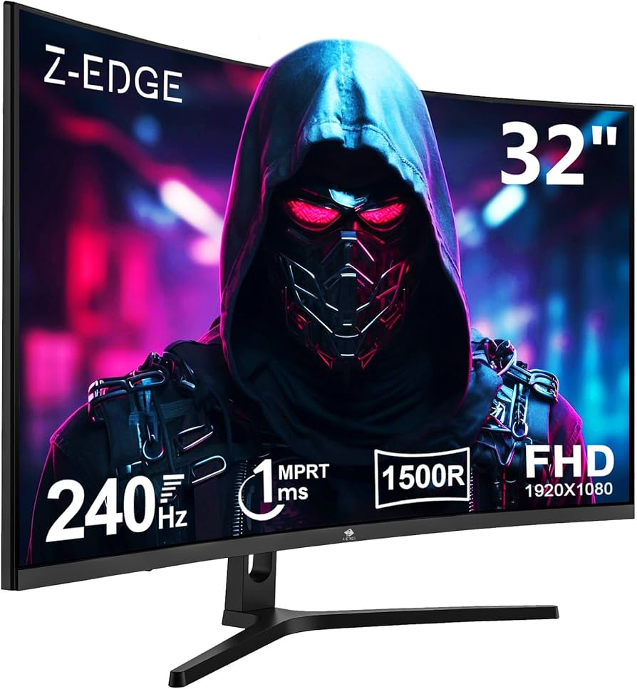 Z-Edge 32 Inch Curved Gaming Monitor 240Hz, 1ms MPRT, Full HD(1920