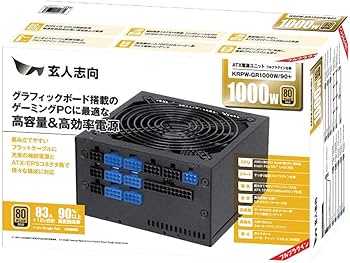Amazon | 玄人志向 80Plus GOLD 1000W ATX 電源 ユニット フルプラグ