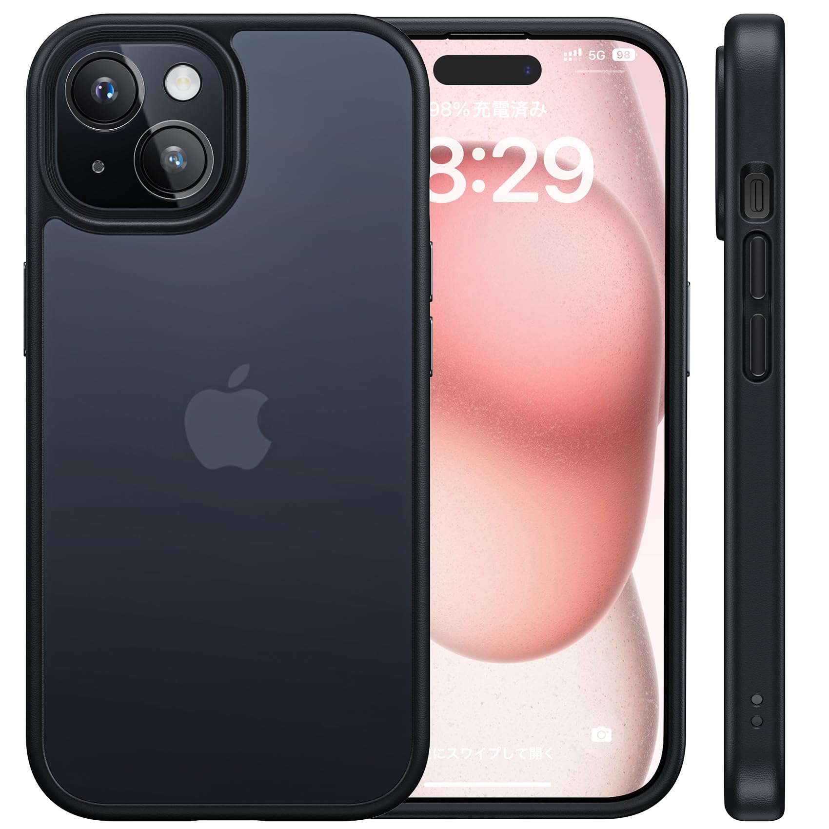 Amazon.co.jp: NIMASO ケース iPhone 15 用 カバー 滑り止め マット