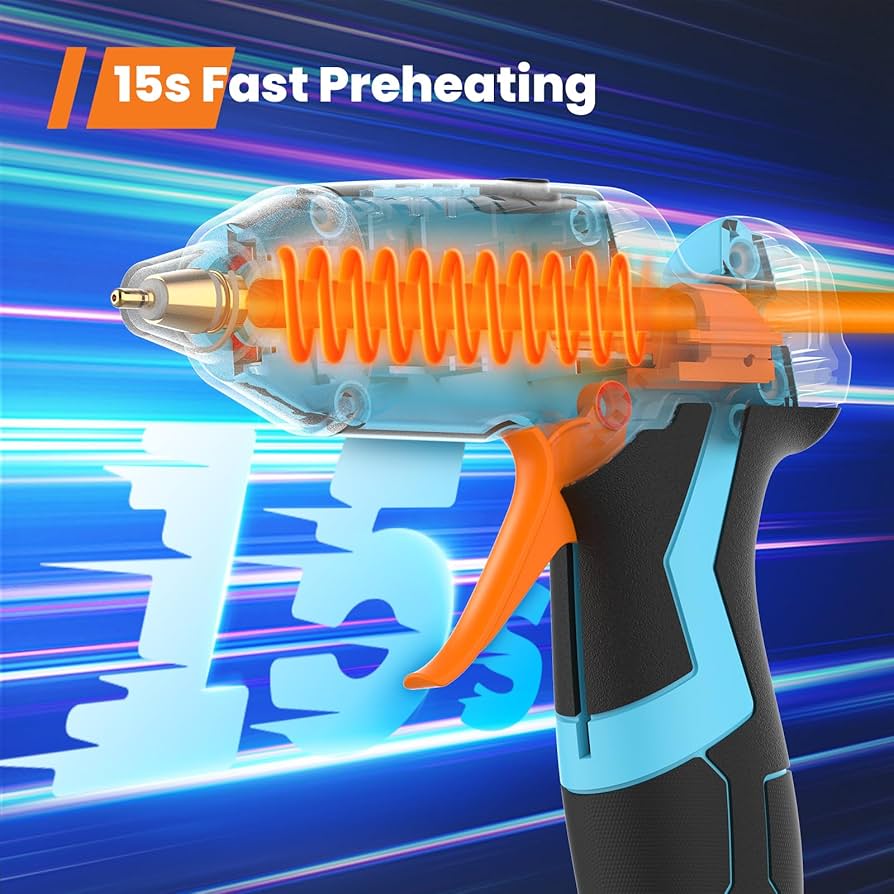 Amazon.com: GoGonova Cordless Hot Glue Gun, 15s Fast Preheating