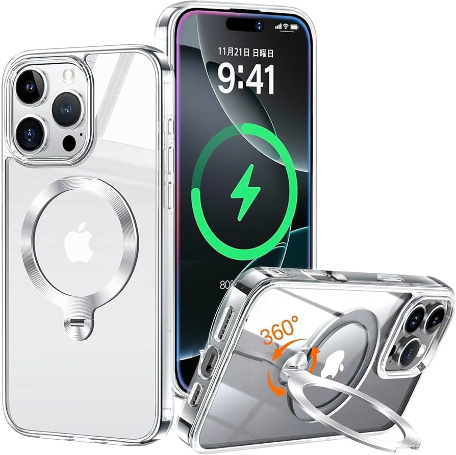 Amazon.co.jp: 【全身極上クリア！360°回転CD スタンド】ZapNet iPhone