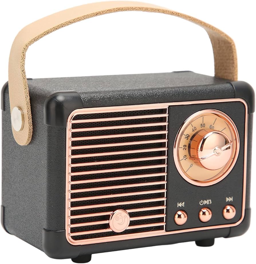Amazon.co.jp: レトロ スピーカー、ステレオ ポータブル ビンテージ