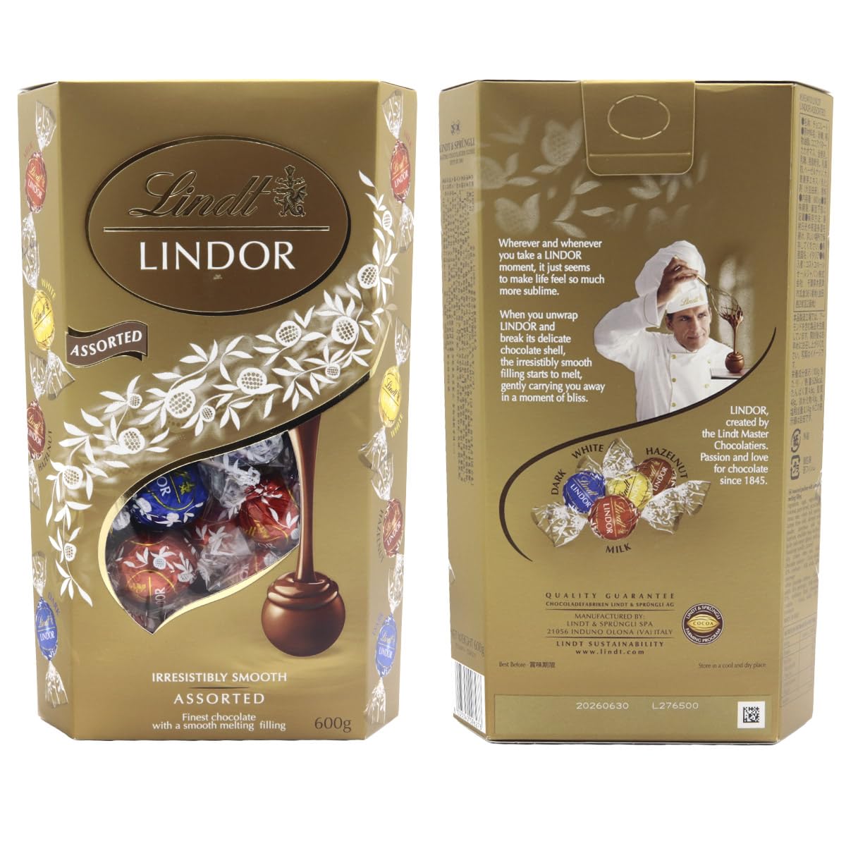 Amazon | リンツ LINDT リンドール LINDOR アソート ゴールド 4種 個