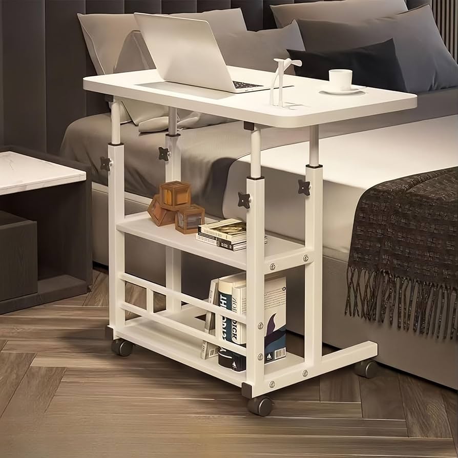 Amazon | 昇降式のテーブル パソコンラック 上下昇降デスク テーブル