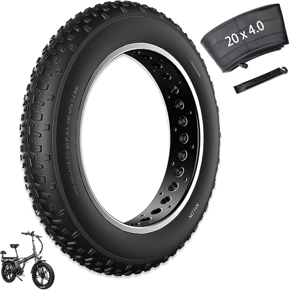 Amazon | 20x4 ファットバイクタイヤ交換 20x4.0インチ 電動自転車