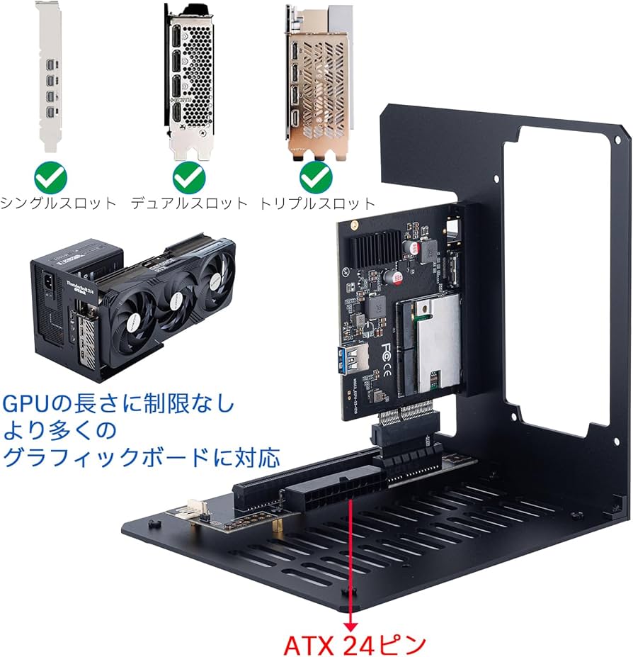 Amazon.co.jp: Maskedfish eGPUボックス Thunderbolt 4 / 3 & USB4