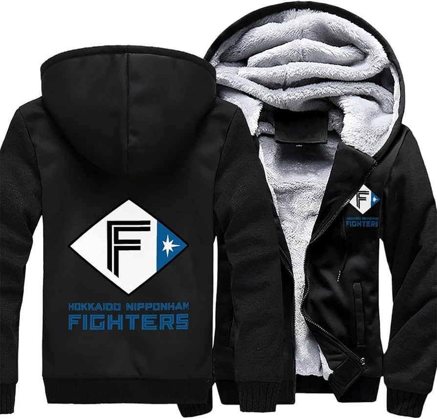 Amazon.co.jp: 北海道日本ハムファイターズ パーカー 裏起毛 メンズ