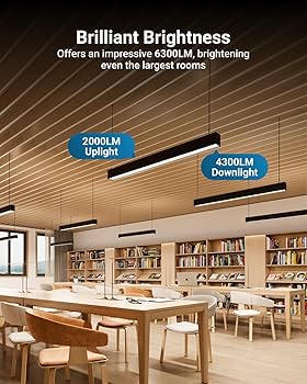 Sunco LED Linear Up/Down Pendant Suspension Hanging Facility