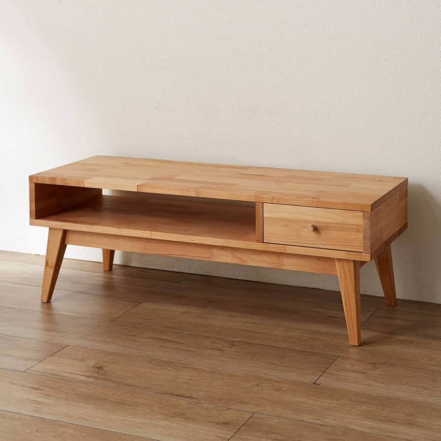 Amazon｜[ベルメゾン] ローボード テレビ台 天然木 アルダー材