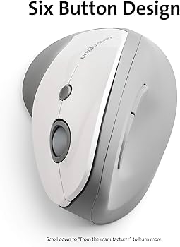 Amazon.com: Kensington Pro Fit Ergo Vertical Wireless Mouse- Gray