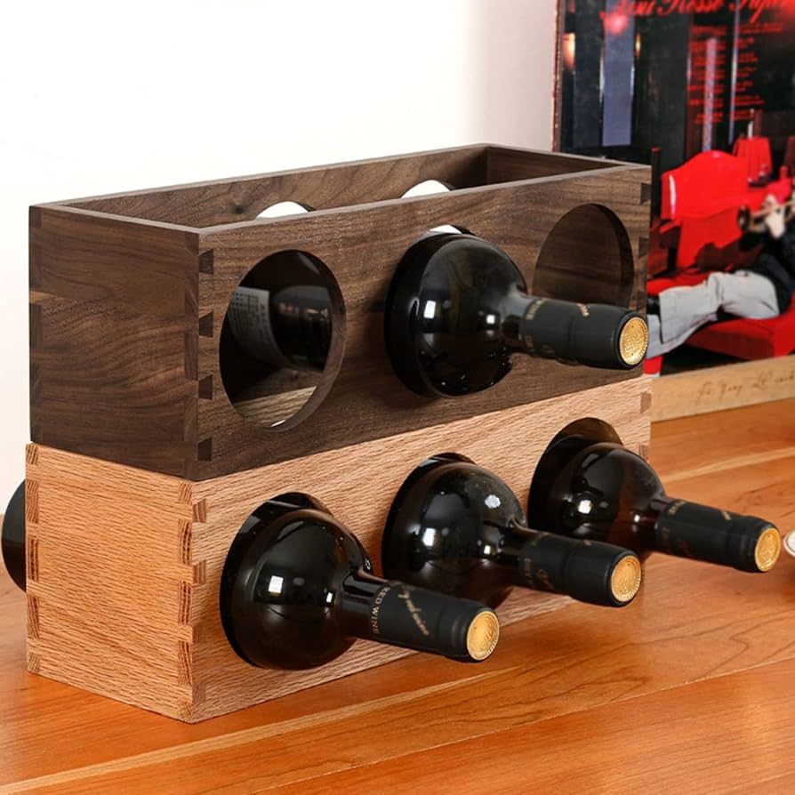 Amazon｜木製 ワインラック ワインホルダー ワイン シャンパン ボトル