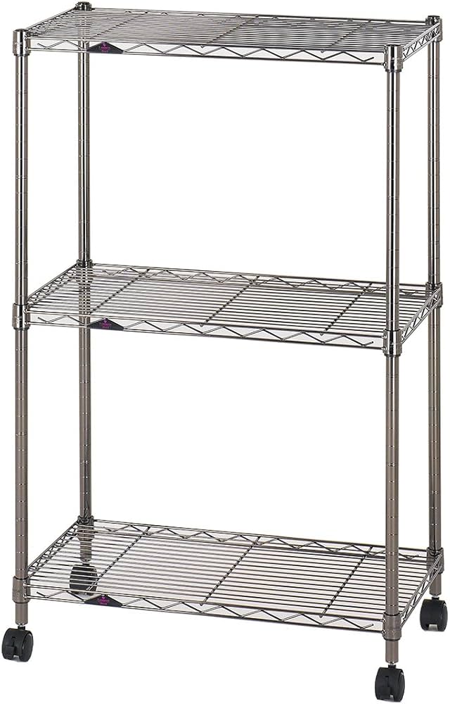 Amazon.co.jp: ドウシシャ ルミナス ブラック 幅60 3段 スチールラック