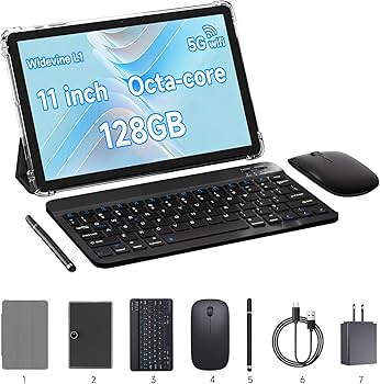 Amazon.com : Aheadthink 11 inch 2 in 1 Tablet, 18GB + 128GB