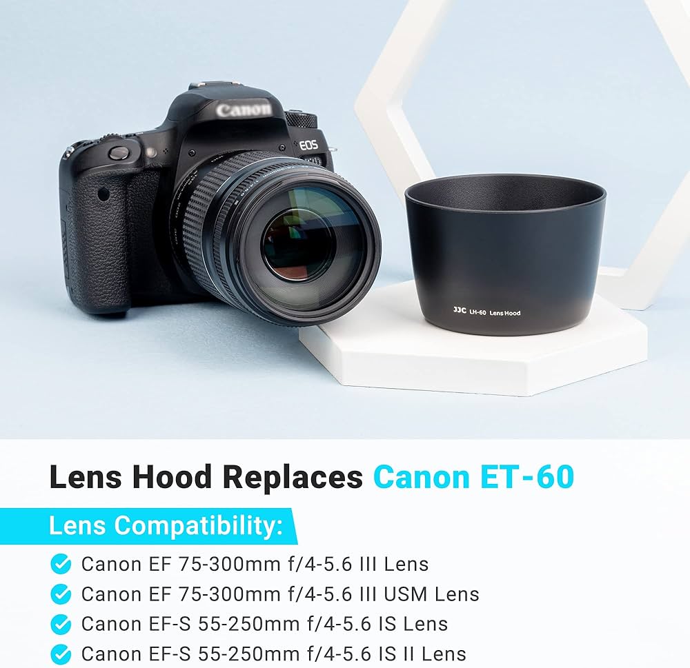 Amazon | JJC レンズフード Canon ET-60 互換 キヤノン Canon EF 75